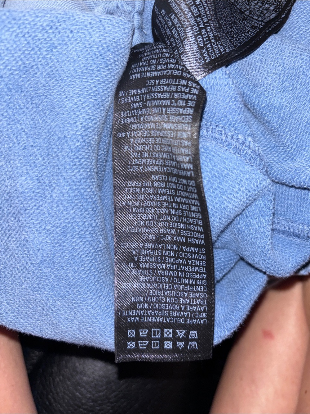 Balenciaga Light Blue Crewneck Hoodie with White Logo - Picture 8 of 8